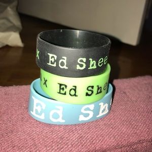 3- Ed Sheeran rubber bracelets